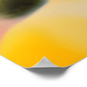 The Blue 10 Abstract Meets Red 6 Poster (Ecke)