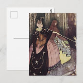 "The Blue Bird" von Edmund Dulac Postkarte (Vorne/Hinten)