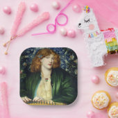 The Blue Bower (von Dante Gabriel Rossetti) Pappteller (Party)