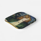The Blue Bower (von Dante Gabriel Rossetti) Pappteller (Gewinkelt)
