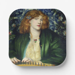 The Blue Bower (von Dante Gabriel Rossetti) Pappteller