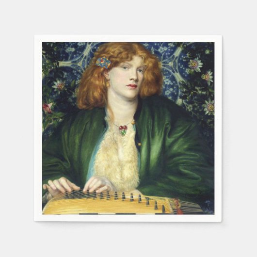 The Blue Bower (von Dante Gabriel Rossetti) Serviette (Vorderseite)