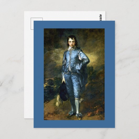 The Blue Boy von Thomas Gainsborough Postkarte (Vorne/Hinten)