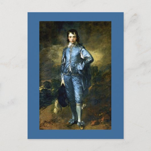The Blue Boy von Thomas Gainsborough Postkarte (Vorderseite)
