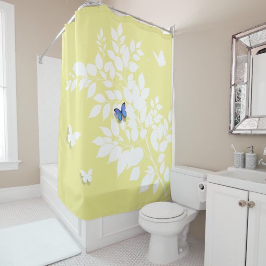 The Blue Butterfly has arrived Duschvorhang (Beispiel)