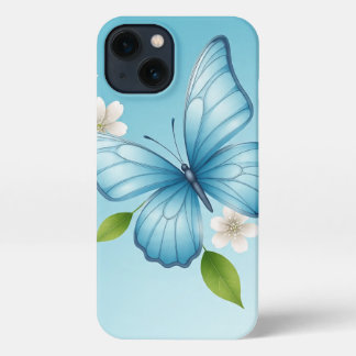 The blue butterfly iPhone Case iPhone 13 Hülle