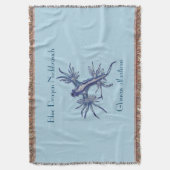 The Blue Dragon Nudibranches von Chrissy Wild Decke (Vorderseite Vertikal)