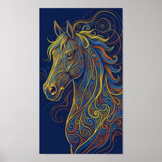 The blue horse poster (Vorne)
