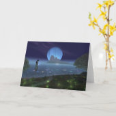 The Blue Jewel von Steven Vincent Johnson Karte (Gelbe Blume)