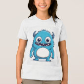 The blue Monster is protecting you Tri-Blend Shirt (Vorderseite)