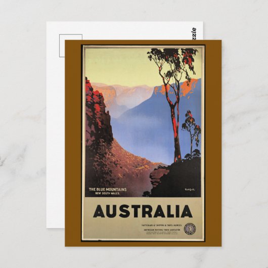 The Blue Mountains, Australien, Postkarte (Vorne/Hinten)