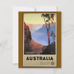 The Blue Mountains, Australien, Postkarte