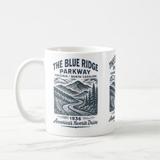 The Blue ridge parkway Kaffeetasse (Links)