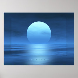 The blue sun poster