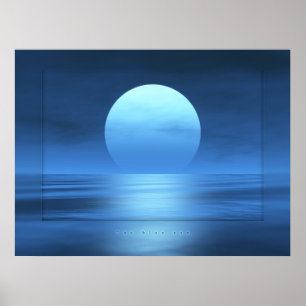 The blue sun poster
