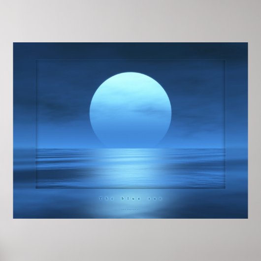The blue sun poster (Vorne)