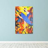 The Blue Symphony Leinwanddruck (Insitu (Holzboden))