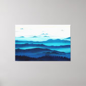 The blue valleys leinwanddruck (Vorderseite)