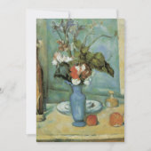 The Blue Vase (Blume und Obst) von Paul Cezanne (Vorderseite)