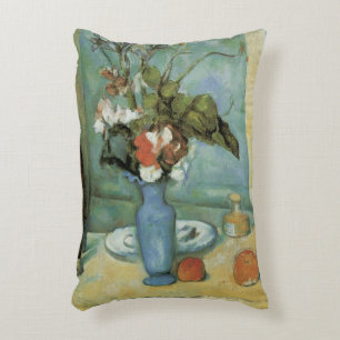 The Blue Vase (Blume und Obst) von Paul Cezanne Dekokissen