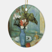 The Blue Vase (Blume und Obst) von Paul Cezanne Keramik Ornament (Links)