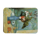 The Blue Vase (Blume und Obst) von Paul Cezanne Magnet (Horizontal)