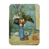 The Blue Vase (Blume und Obst) von Paul Cezanne Magnet (Vertikal)