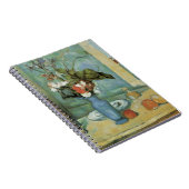 The Blue Vase (Blume und Obst) von Paul Cezanne Notizblock (Rechte Seite)