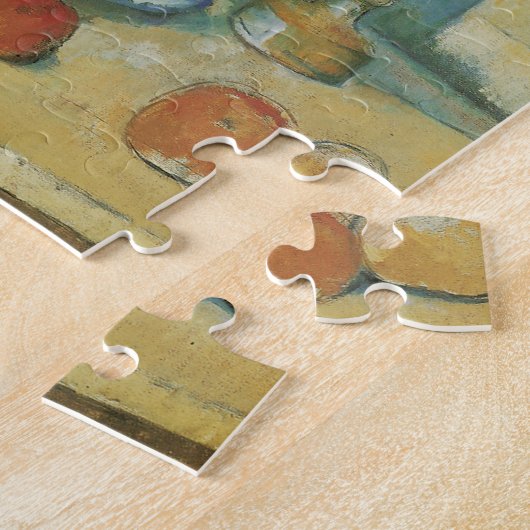 The Blue Vase (Blume und Obst) von Paul Cezanne Puzzle (Seite)