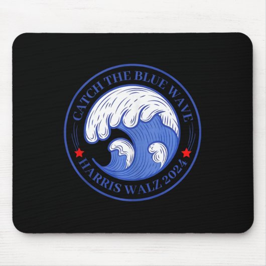 The Blue Wave Harris Wheimer 2024 Election Mousepad (Vorne)