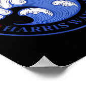 The Blue Wave Harris Wheimer 2024 Election Poster (Ecke)