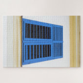 The Blue Wooden Window Puzzle (Horizontal)