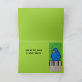 The bluebirds of happiness card karte (Innenseite)