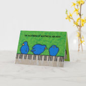 The bluebirds of happiness card karte (Gelbe Blume)