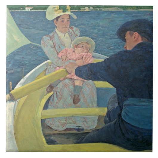 The Boating Party, 1893-94 (Öl auf Leinwand) Fliese (Vorderseite)