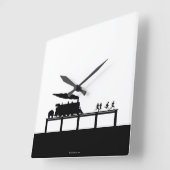 The Body Quadratische Wanduhr (Winkel)