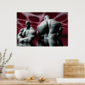 the bodybuilder poster (Küche)