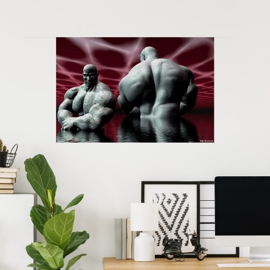 the bodybuilder poster (Heimbüro)