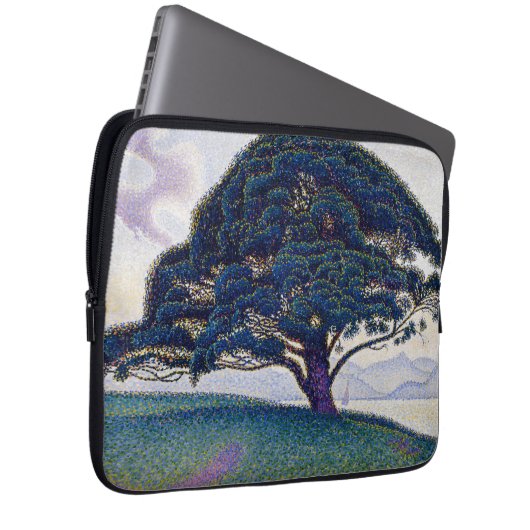 The Bonaventure Pine, Oil Painting, Paul Signac Laptopschutzhülle (Vorne Rechts)