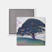The Bonaventure Pine, Oil Painting, Paul Signac Magnet (Vorderseite/Rückseite)
