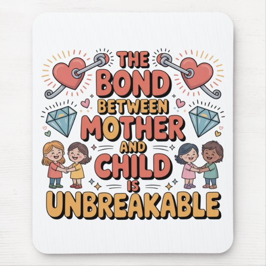 The Bond Between Mother And Child Is Unbreakable Mousepad (Vorne)