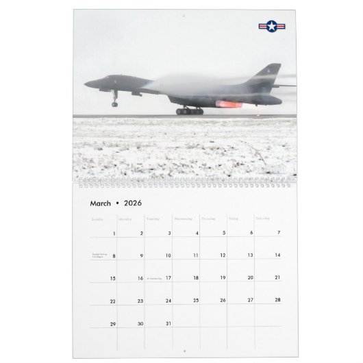 "THE BONE" - B-1B Lancer Kalender (Mär 2026)