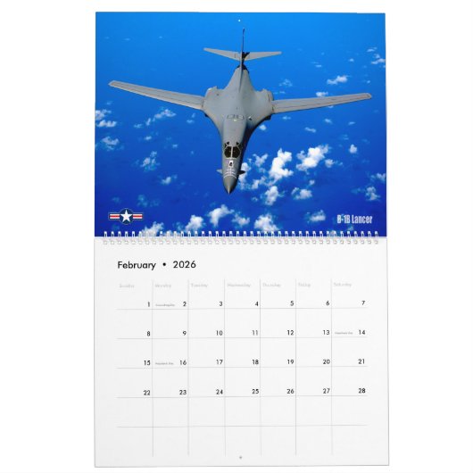 "THE BONE" - B-1B Lancer Kalender (Feb 2026)