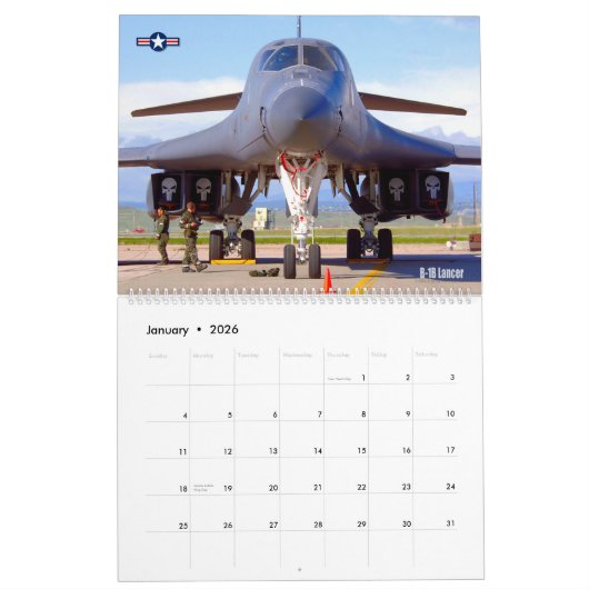 "THE BONE" - B-1B Lancer Kalender (Jan 2026)