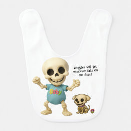 The Boneheads™ Baby und Waggles Babylätzchen