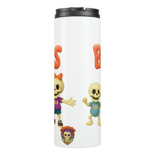 The Boneheads™ Bones Academy™ Thermosbecher (Rückseite)