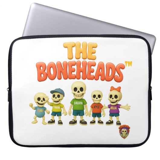 💻 The Boneheads™ Laptop-Hülle – Skeleton Crew Laptopschutzhülle (Vorderseite)