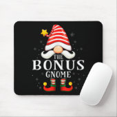 The Bonus Gnome Christmas Group Family Pajama  Mousepad (Mit Mouse)