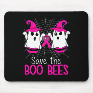 The Boo Bees Breast Cancer Awareness Halloween Mousepad