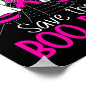 The Boo Bees Breast Cancer Awareness Halloween Poster (Ecke)
